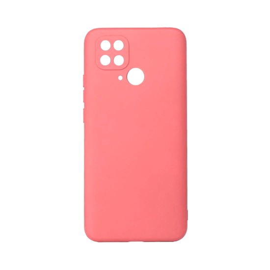 Capa de Silicone com Moldura de Câmera para Xiaomi Redmi 10c Rosa